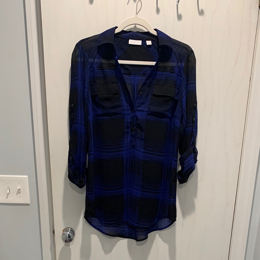 NY & Co Semi Sheer Top